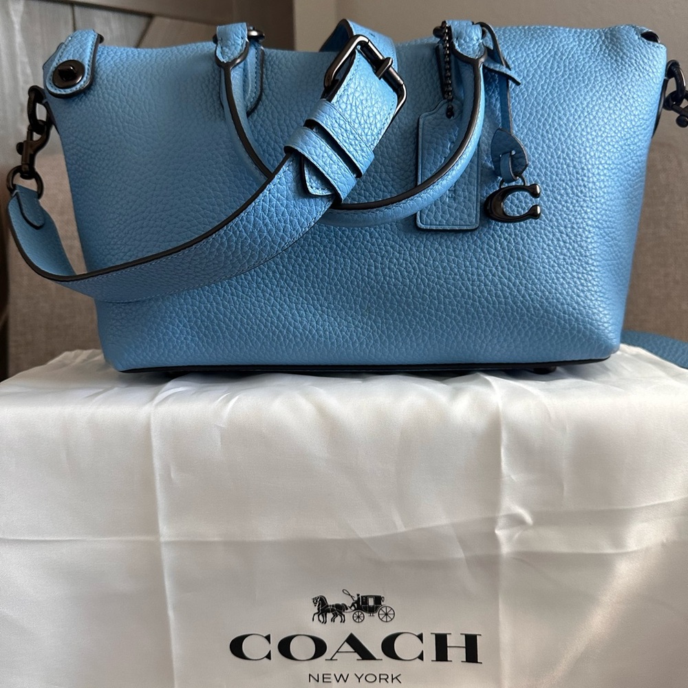 Coach Cara Satchel Blue